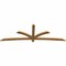 Ekena Millwork Davenport Rough Sawn Timber Gable Bracket, Western Red Cedar, 108"W x 36"H x 2"D x 4"F, 8/12 Pitch GBW108X36X0204DAV00RWR - alternate 5